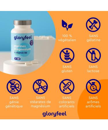 Marine Magnesium and Vitamin B6 Effectively Fights Fatigue 360 mg/day 180 Capsules of Plant Origin 3 Month Cure Laboratory Tested No Additives - Buy Online on GoSupps.com