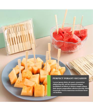 Disposable Bamboo Forks 600 Pcs 3.4inch Natural Wood Forks for Fruit and Vegetable Salad Pizza Grilled Meat - Buy Online on GoSupps.com