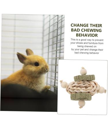 BESPORTBLE Hamster Treats Animals Biting Playthings Pet Supplies Wooden Rabbit Chewing Playthings - Buy Online on GoSupps.com