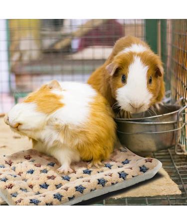5 PCS Small Animal Winter Bedding Fleece Mats - Rabbit, Guinea Pig, Hamster Bed Mat with Cleaning Brush - Soft & Warm for Chinchilla, Hedgehog - Thickened Plush Material - Buy Online on GoSupps.com