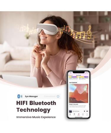 Eye Massager with Heat Ultimate Eye Care Device for Relaxation & Dark Circle Reduction | Perfect Mother's Day Gift - Buy Online on GoSupps.com