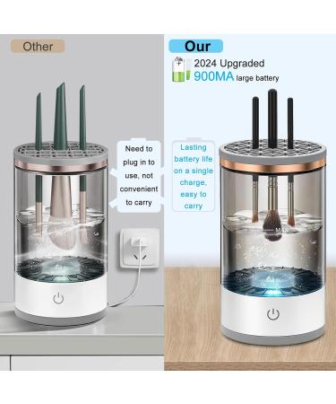 2024 Upgrade Electric Makeup Brush Cleaner - Rechargeable & Automatic for Deep Cleaning | Perfect for Beauty Brush Sets Eyeshadow & Blush Brushes - Buy Online on GoSupps.com
