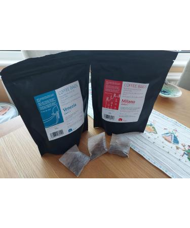 Si Sogno VENEZIA fresh ground coffee bags 100% Arabica aromatic and mellow (resealable pouch of 35 coffee bags) 6 - Buy Online on GoSupps.com