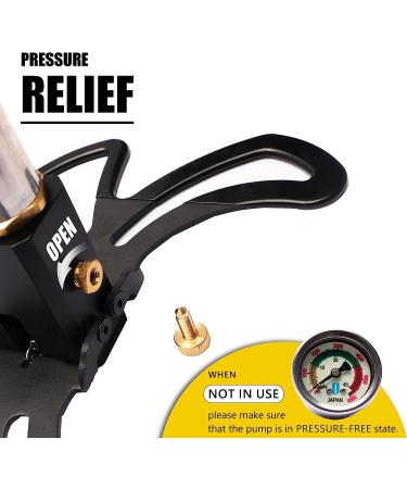 MULMART 4 Stage High Pressure Hand Pump | 4500PSI for Air Rifle, Airgun, Scuba Tank, Paintball | 40MPA Tire Filling Hand Pump - Buy Online on GoSupps.com