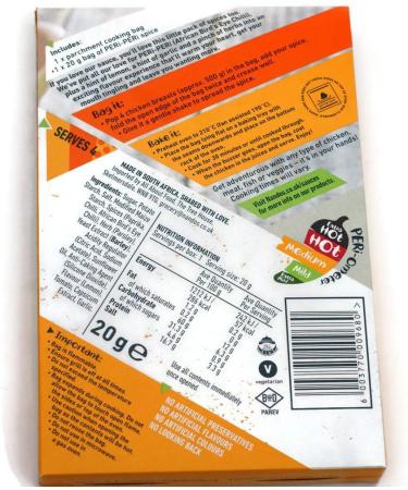 Nando's Bake & Bag Hot Varieties Medium Lemons & Herbs 20g (Pack of 6) - Buy Online on GoSupps.com
