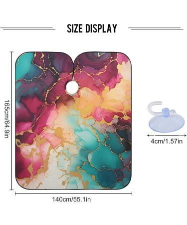 Bolaz Waterproof Barber Cape - Colorful Marble & Cheetah Hair Cutting Bib for Men & Unisex | Shop Internationally - Buy Online on GoSupps.com