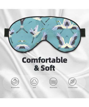 Flying Cranes Soft Sleep Eye Mask | Female Breathable Eye Patch for Travel & Relaxation - Shop Now - Buy Online on GoSupps.com