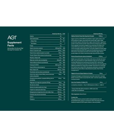 AG1 Greens Powder Refill Pouch 75 Vitamins, Multivitamin & Probiotic | Gut Health Support | Vegan, Keto, Gluten Free | Athletic Greens Supplement - Pouch Only, Classic Formula Refill Pouch: 30 svgs (No scoop or shaker, pa  - Buy Online on GoSupps.com