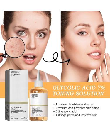 Glycolic Acid 7% Toning Solution Glycolic Acid Toner Glycolic Acid 7% Toning Resurfacing Solution Moisturize & Strengthen Skin Exfoliating Glycolic Acid 7% Toning Solution 240 ml - Buy Online on GoSupps.com