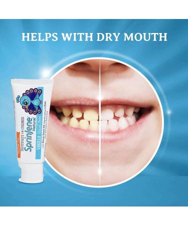 SprinJene Kids Vanilla Toothpaste - Fluoride Free Cavity Protection SLS Free Toxic Free (4 Pack) - Safe for Children 2 Years & Up - Buy Online on GoSupps.com