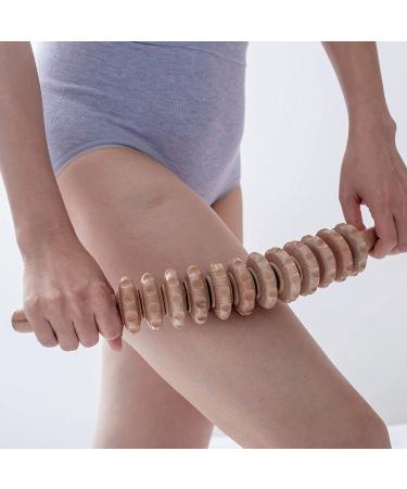 Mikako Wood Therapy Roller Massage Tools for Lymphatic Drainage | Wooden Muscle Roller Stick for Pain Relief & Cellulite | Maderoterapia Rolling Body Massager - Buy Online on GoSupps.com