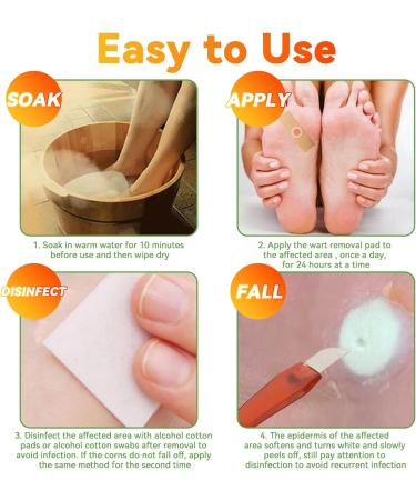 Folocone Wart Remover Pads - 24 Pcs for Hands & Feet, Corns, Plantar Warts - Verruca Treatment with Medical Tape (Upgrade) - Buy Online on GoSupps.com