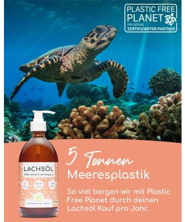 Premium Salmon Oil for Dogs & Cats - Omega 3 & 6 | 500ml Norwegian Natural Supplement for Health - Buy Online on GoSupps.com