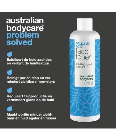 Salicylic acid toner against blackheads oily skin and large pores with 2 Salicylic acid from Australian Bodycare - Buy Online on GoSupps.com