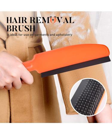 Conliwell Rubber Broom Carpet Rake for Pet Hair Removal | Portable Pet Hair Remover with Squeegee | Lint Brush for Fluff Carpet, Hardwood Floor, Tile, Window - Buy Online on GoSupps.com