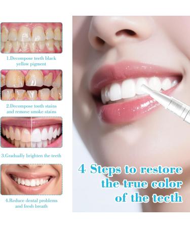4 Pi ces Stylo Blanchiment Dents Gel Blanchiment Dentaire limine Les Taches Alimentaires Doux Ajustement Naturel Facile Utiliser Rafra chit L'haleine Portable Pratique Convient Un Usage Quotidien - Buy Online on GoSupps.com