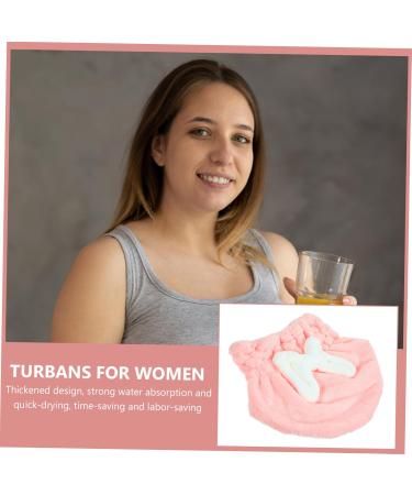 Fast Drying Healeved Shower Cap & Hair Towel - Comfortable Pink Bath Supplies for Dry Hair - Buy Online on GoSupps.com