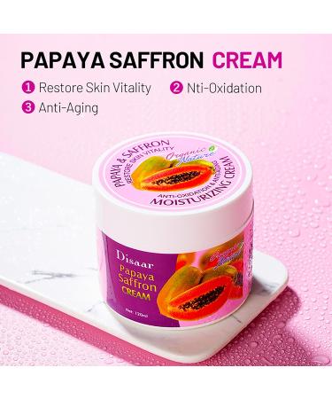 Moisturizing Anti-Aging Cream with Papaya & Saffron | Restore Skin Vitality | 120ml - International Shipping Available - Buy Online on GoSupps.com