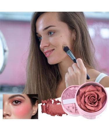3D Powder Blush with Illuminating Rose Petals 3.5g Naturally Fragranced Pigmented for Bow Makeup Travel Weddings and Evening Events - Buy Online on GoSupps.com