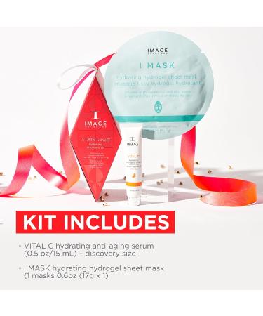 IMAGE Skincare A Little Luxury Hydrating Discovery Set - Vital C Serum & Hydrogel Mask | Ideal Holiday Gift for Glowing Skin - Buy Online on GoSupps.com