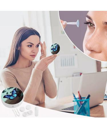 Buy Blue Butterfly Print Contact Lens Case | Durable Travel Lens Care Box for International Shipping - Buy Online on GoSupps.com