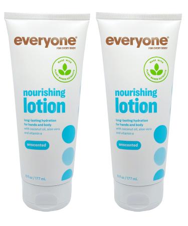 Everyone 3-in-1 Lotion, Unscented, 6 oz Each (Pack of 2) [Packaging May Vary]
