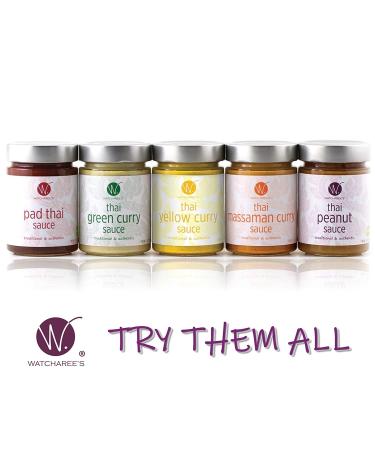 WATCHAREES Thai Peanut Pad Thai Sauce - Vegan, Authentic Traditional Recipe - 2pk Combo Jars - Buy Online on GoSupps.com