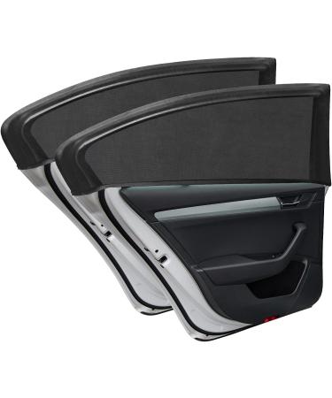 Uraqt Sun Protection Car Visor for Babies & Pets - UV Protection 2-Piece Universal Roller Shade for Rear Windows - Buy Online on GoSupps.com