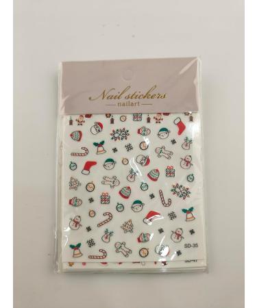 Kalolary 1400+ Patterns Christmas Nail Art Stickers Self-Adhesive 3D Nail Decals Christmas Nail Art Designs Snowflake Tree Reindeer Santa Elements for Christmas Theme Nail Art Decoration (15 Sheets) - Buy Online on GoSupps.com