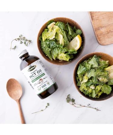 Flora Health MCT Oil Organic Energy Boost C8 Caprylic & C10 Capric Acids Keto Kosher Non-GMO Verified 100% from Ethically and Sustainably Sourced Coconuts 500 mL Liquid Glass Bottle - Buy Online on GoSupps.com