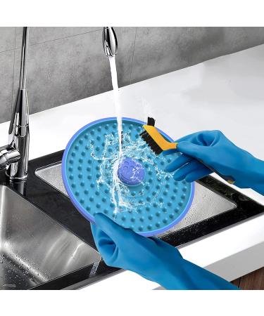 Lick Mat for Dogs - Cage Training Tool with Peanut Butter, Secure to Crate, Kennel Therapy, Slow Feeder Pad for Boredom & Anxiety - Blue - Buy Online on GoSupps.com