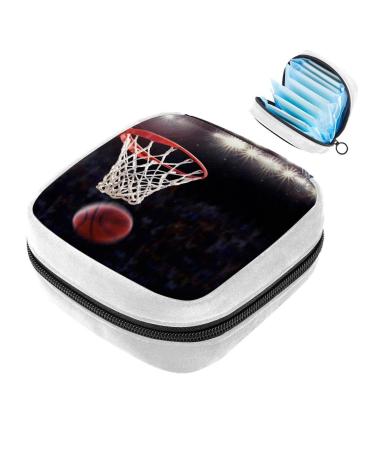 GIAPB Sanitary Napkin Storage Bag Period Bag Tampon Bag Makeup Bag Pad Pouch Basketball and Basketry Color1497