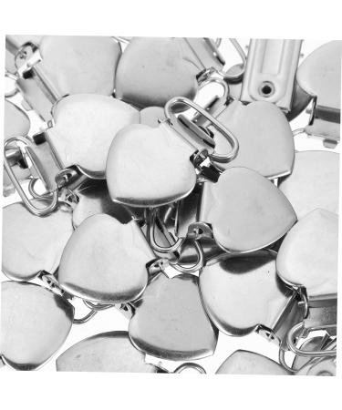 Exceart 60 Peach Heart Duck Cable Clips - Ideal for Pacifiers Trousers Braces & Cushion Holders - Perfect for Newborns & More! - Buy Online on GoSupps.com