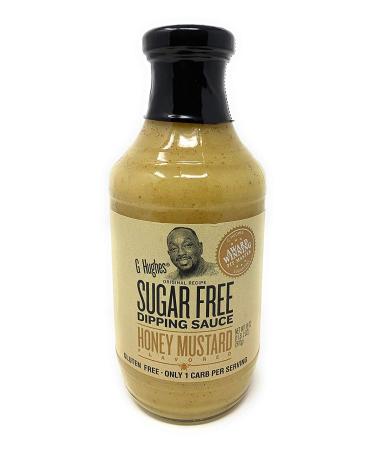 G Hughes Sugar Free Honey Mustard Dipping Sauce 18 oz Bottle, 6PK