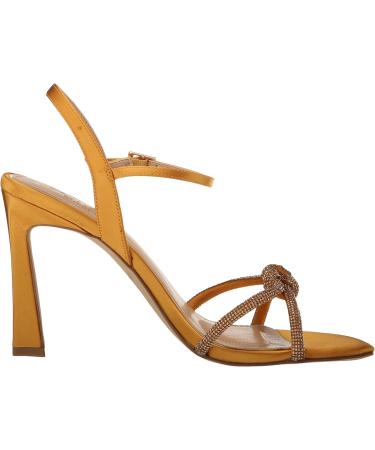 Jewel Badgley Mischka Women's Madison Heeled Sandal 3 UK Sunflower Satin - Buy Online on GoSupps.com