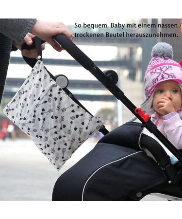 4-Pack Waterproof Wet Bags for Diapers | Eco-Friendly Kindergarten Laundry Bags | Perfect for Baby & Travel - Buy Online on GoSupps.com