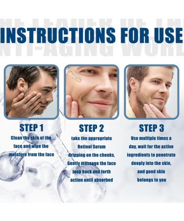 TBeautfave Retinol Serum for Men High Strength Anti-Aging Serum with Hyaluronic Acid Retinol Moisturiser Serum Face Serum for Fine Line and Wrinkles Skin Repair Serums Skincare - Buy Online on GoSupps.com