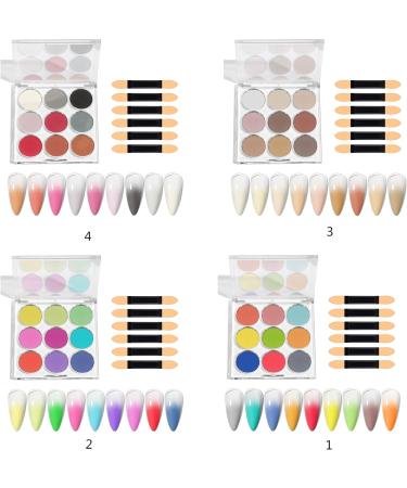 Nail Powder Set Create Colorful Fading Effects With Solid Nail Powder DIY Nails Designs DIY Nail Design CF03 - Buy Online on GoSupps.com