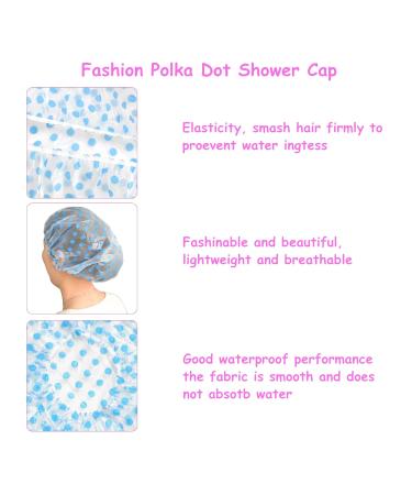 Waterproof Shower Caps 3 Pack - Reusable Plastic Hair Hats for Kids, Women, Men - Large Elastic Band for Long Hair Protection - Ideal for Spa, Salon, and Hair Mask Treatment - Buy Online on GoSupps.com