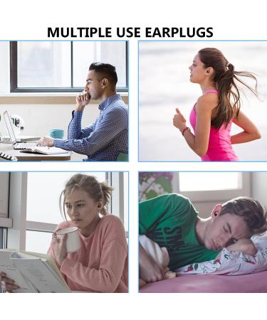 Super Soft Reusable Silicone Ear Plugs for Sleeping - 25dB Noise Cancelling - 6 Ear Tips Included - Buy Online on GoSupps.com