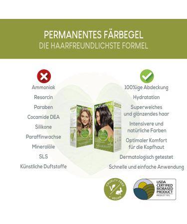 Natureint Bio-Based Ammonia-Free Hair Color 4.35 - Intensive Cappuccino Brown 100% Gray Coverage Natural Ingredients - Long-Lasting Color (170 ml) - Buy Online on GoSupps.com
