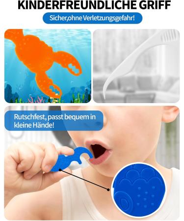 Buy Laoye Children's Dental Floss Sticks - 144 Pieces in 4 Colorful Animal Shapes for Narrow Interdental Spaces - Kid-Friendly Dental Care - Buy Online on GoSupps.com