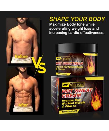 2 Pack Hot Cream Fat Burning Workout Enhancer Gel for Women and Men - Sweat Slimming Cream for Belly, Thighs, Legs, Arms, Buttocks - Buy Online on GoSupps.com