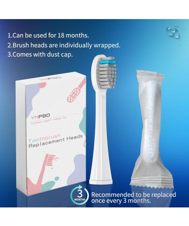 6-Pack Toothbrush Replacement Heads for Waterpik Sonic Fusion SF01 SF02/Sonic Fusion 2.0 SF03 SF04 - Durable & Compatible with Covers - White - Buy Online on GoSupps.com