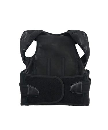 Brace Support Belt Adjustable Back Posture Corrector Postura Spine Shoulder Lumbar Black Medium - Buy Online on GoSupps.com