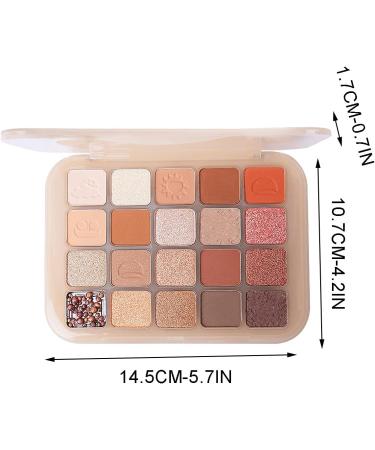 Pro Makeup Ultimate Eyeshadow Palette - 20 Earth Tone Colors for Beginners & Makeup Lovers - Chestnut & Pomegranate Shades - Buy Online on GoSupps.com