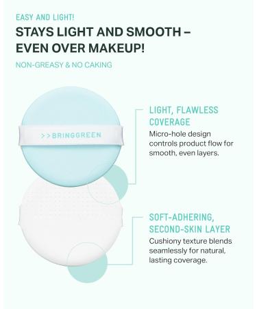 BRING GREEN Tea Tree CICA Sun Cushion + Squid Game Lip Essence Set | SPF 50+ Zinc Mineral Sunscreen & Hydrating Bamboo Lip Duo | Korean Skincare x Netflix Special Edition - Buy Online on GoSupps.com