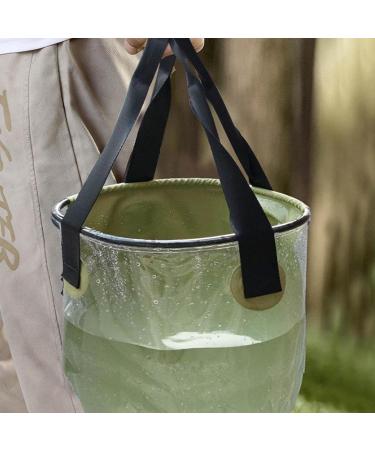 NGUMMS 2 Collapsible Bucket - 10L Fishing Bucket - Portable Kitchen Bucket Outdoor Bucket Translucent Water Container Water Bucket for Outdoor Activities 2 Pcs Transparent Barrel - Buy Online on GoSupps.com