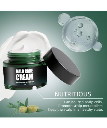 Uzionie Natural bald cream for men head lotion for bald skin skin care scalp cream postshave moisturizing scalp care natural antishine effect - Buy Online on GoSupps.com