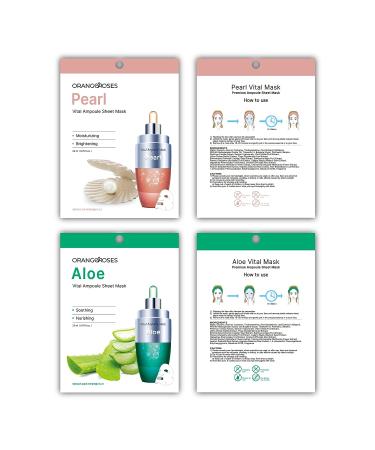 Orangeroses 13 Pcs Combo Vital Ampoule Sheet Mask - Korean Facial Skincare for Moisturization, Wrinkle Care, and Brightening - Buy Online on GoSupps.com